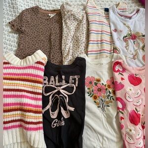 Girls' Assorted Colorful Tops Set
